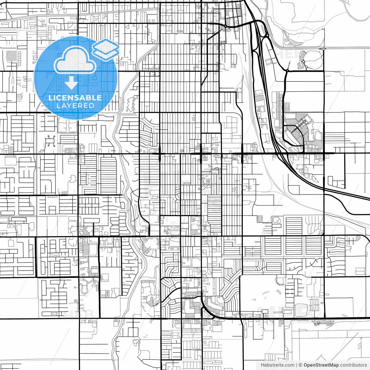 Layered PDF map of Yuma, Arizona, United States