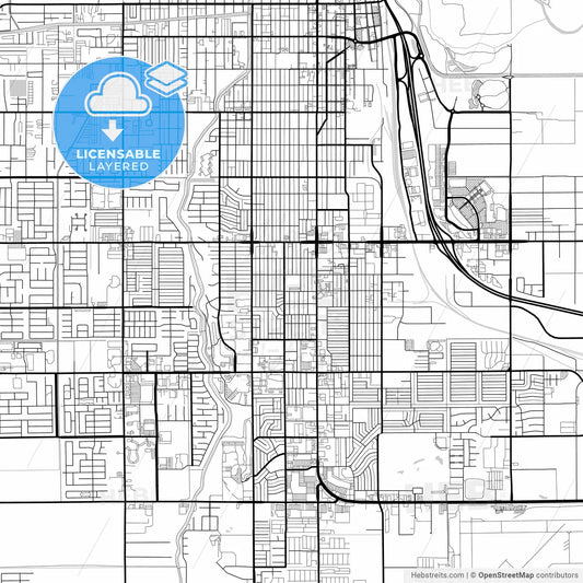 Layered PDF map of Yuma, Arizona, United States
