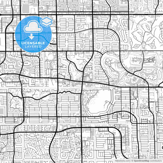 Layered PDF map of Sunrise, Florida, United States