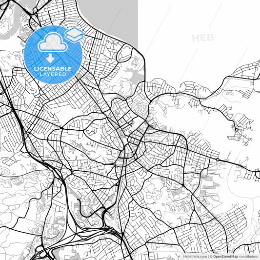Layered PDF map of Quincy, Massachusetts, United States
