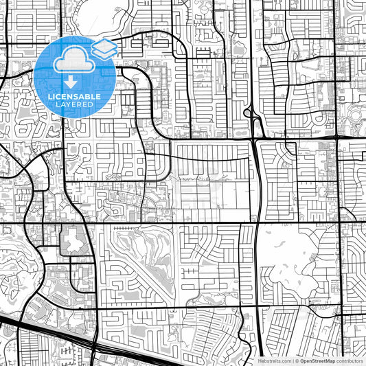 Layered PDF map of Plantation, Florida, United States