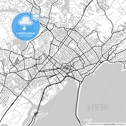 Layered PDF map of Lynn, Massachusetts, United States