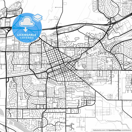 Layered PDF map of Livermore, California, United States