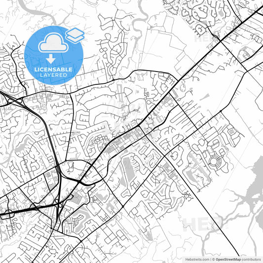 Layered PDF map of Mount Pleasant, South Carolina, United States