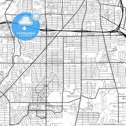 Layered PDF map of Parma, Ohio, United States
