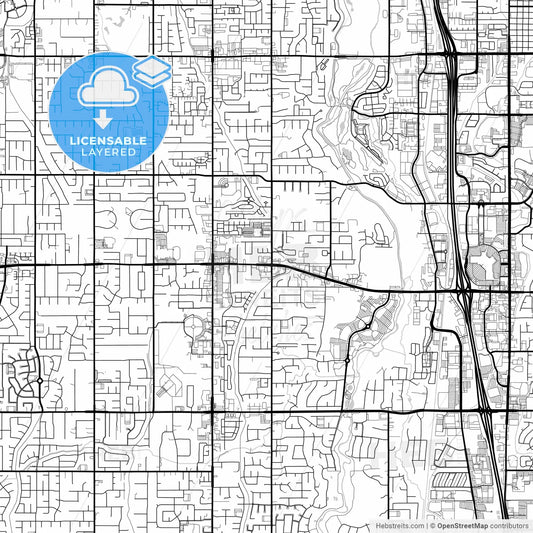Layered PDF map of South Jordan, Utah, United States