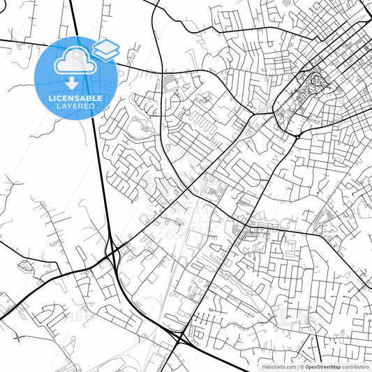 Layered PDF map of Bowling Green, Kentucky, United States