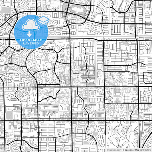 Layered PDF map of Tamarac, Florida, United States