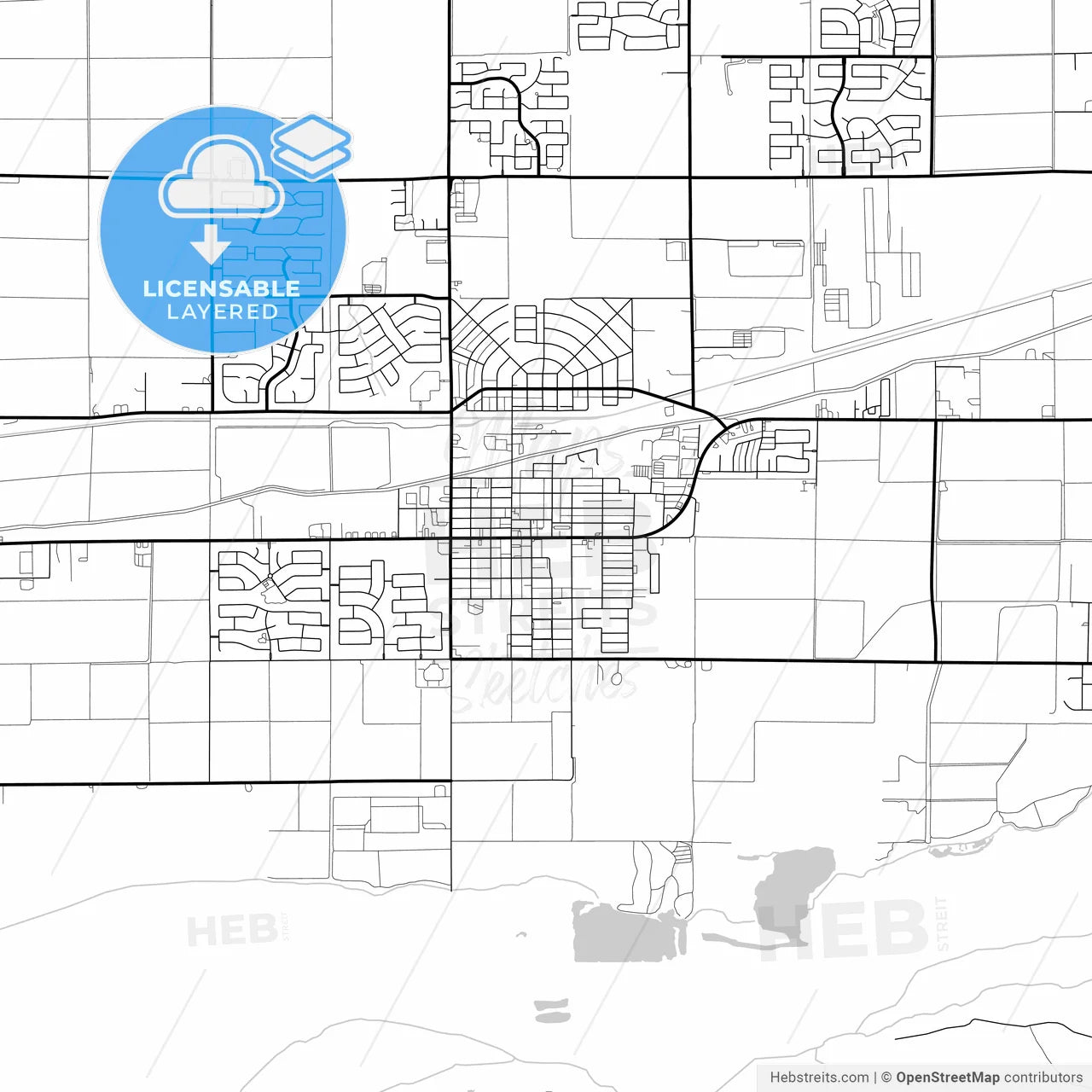 Layered PDF map of Buckeye, Arizona, United States