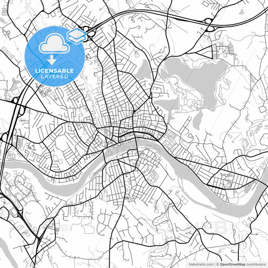 Layered PDF map of Haverhill, Massachusetts, United States