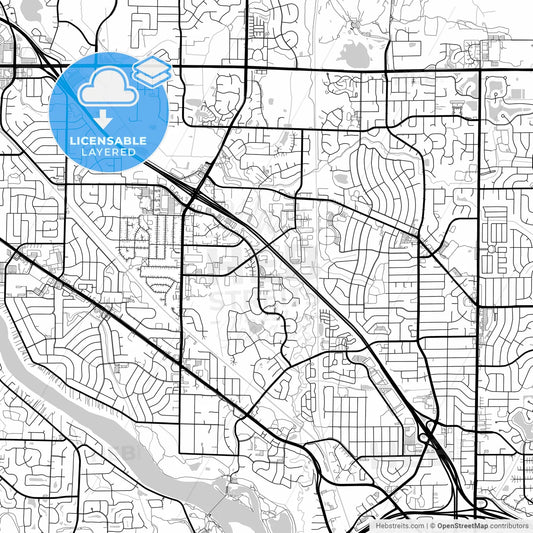 Layered PDF map of Coon Rapids, Minnesota, United States