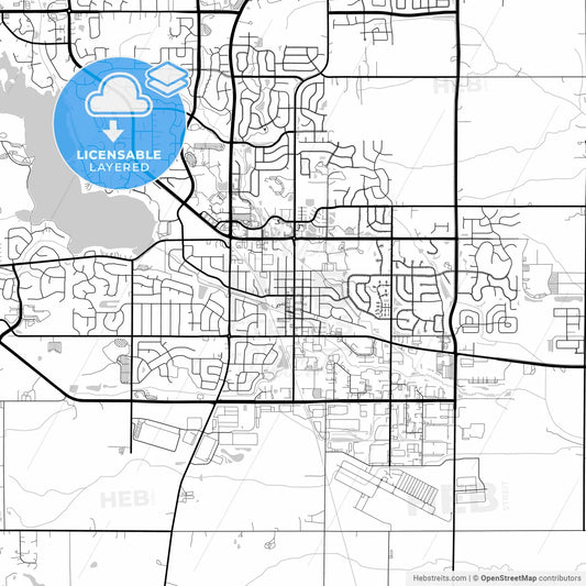 Layered PDF map of Lakeville, Minnesota, United States
