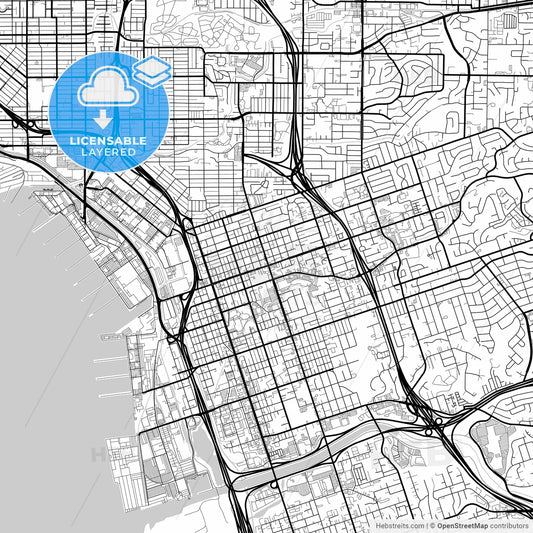 Layered PDF map of National City, California, United States