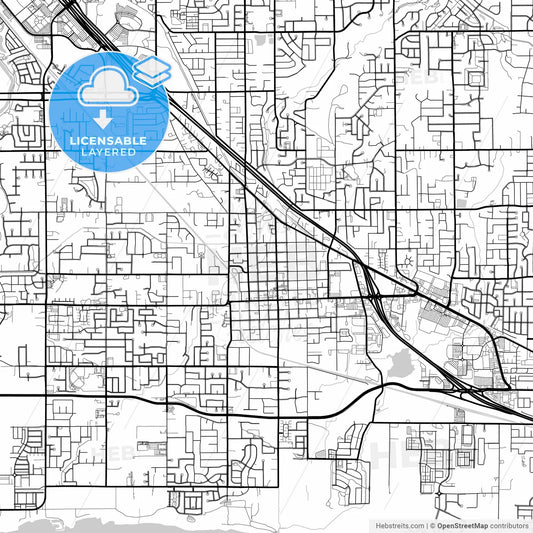 Layered PDF map of Lehi, Utah, United States