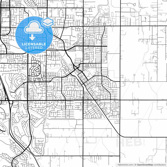Layered PDF map of Brentwood, California, United States