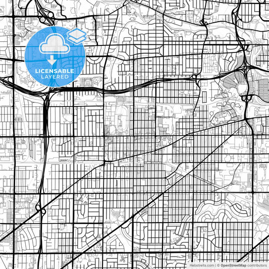 Layered PDF map of West Allis, Wisconsin, United States