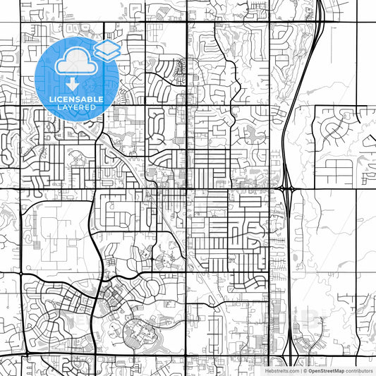 Layered PDF map of Ankeny, Iowa, United States