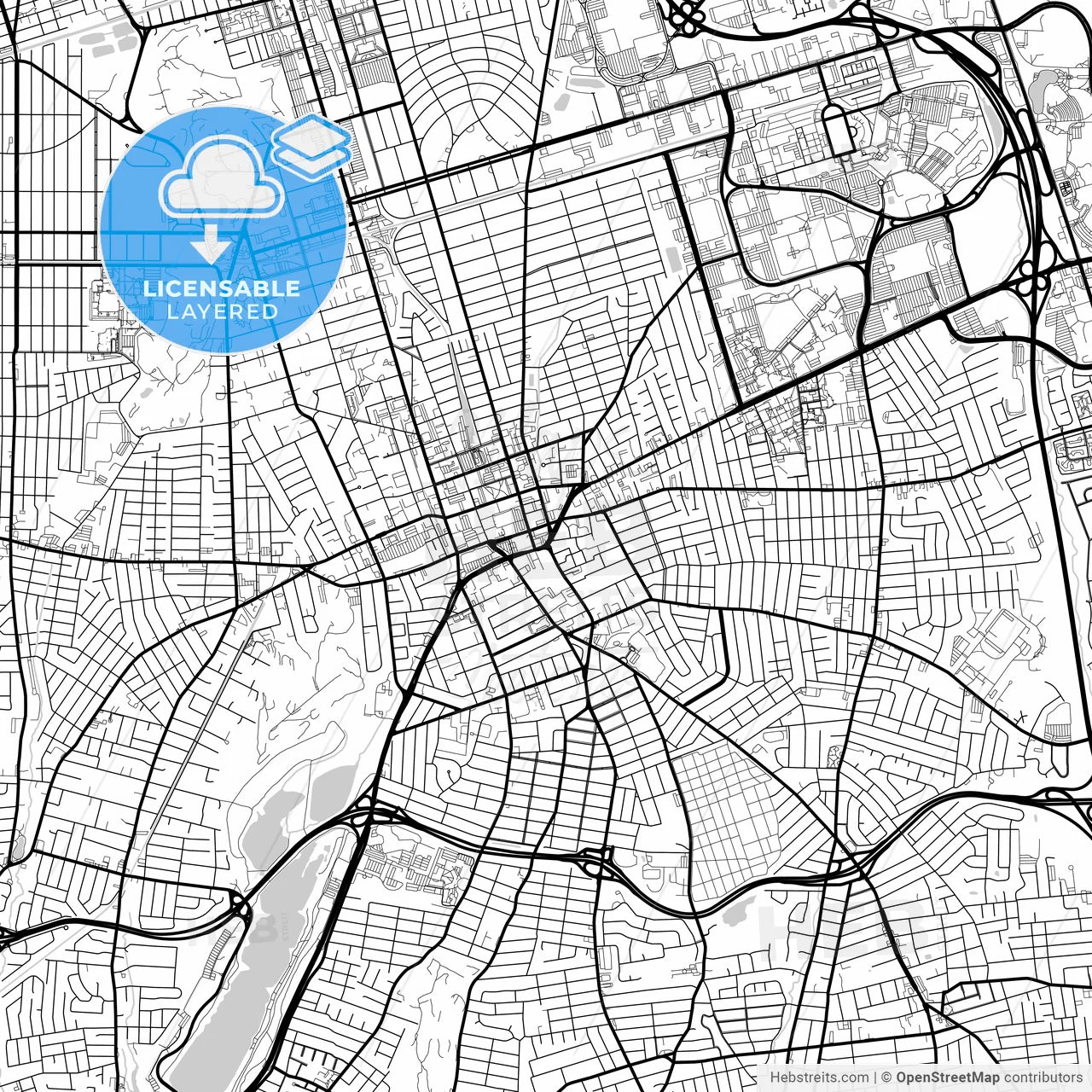 Layered PDF map of Hempstead, New York, United States