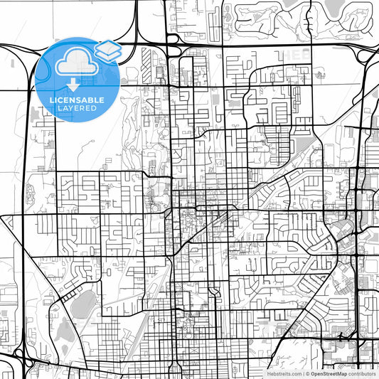 Layered PDF map of Normal, Illinois, United States