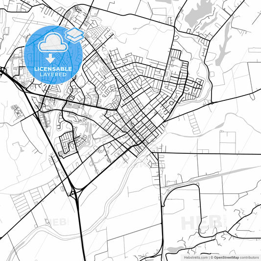 Layered PDF map of Watsonville, California, United States