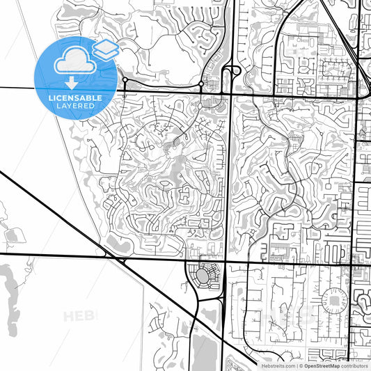 Layered PDF map of Palm Beach Gardens, Florida, United States