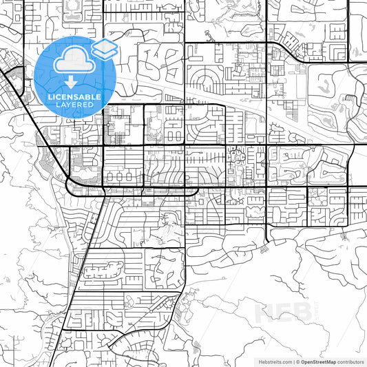 Layered PDF map of Palm Desert, California, United States