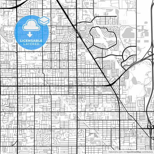 Layered PDF map of Pinellas Park, Florida, United States