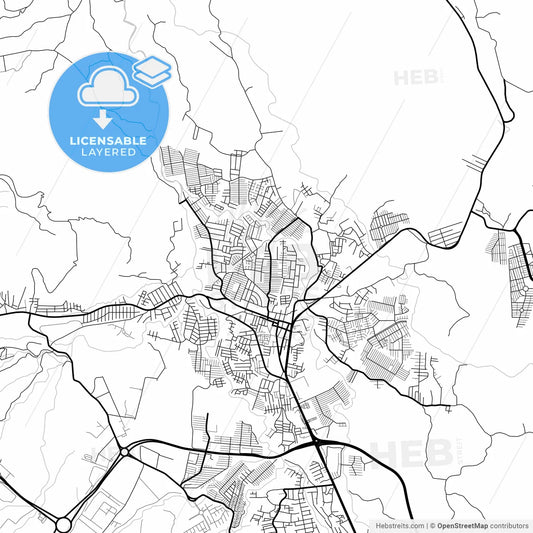 Layered PDF map of Apopa, San Salvador, El Salvador