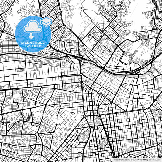 Layered PDF map of Lima, Peru