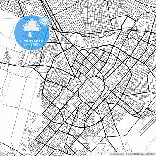 Layered PDF map of Trujillo, Peru