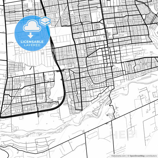 Layered PDF map of Puente Alto, Chile