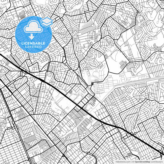 Layered PDF map of Belford Roxo, Brazil