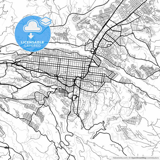Layered PDF map of Pereira, Colombia