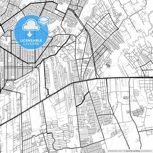 Layered PDF map of Ananindeua, Brazil