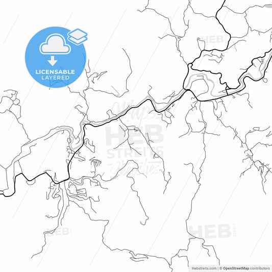 Layered PDF map of Sao Jose do Rio Preto, Brazil