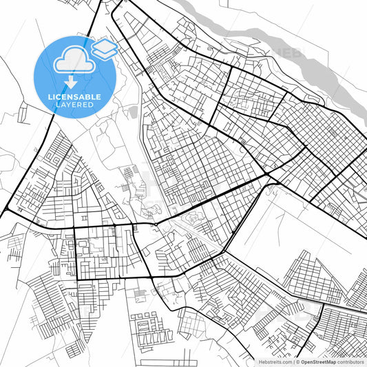 Layered PDF map of Barinas, Venezuela