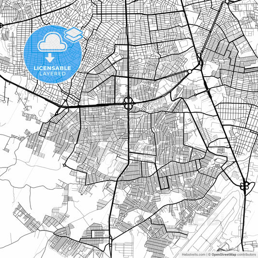 Layered PDF map of Soledad, Colombia