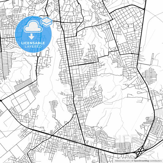 Layered PDF map of Ciudad Bolivar, Venezuela