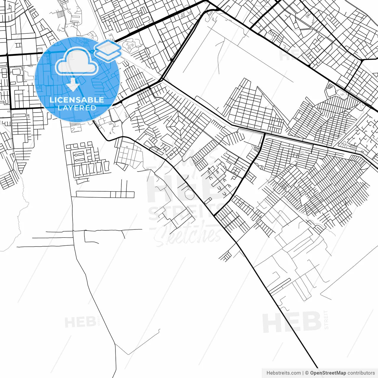 Layered PDF map of Alto Barinas, Venezuela