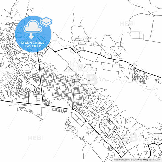 Layered PDF map of Santa Teresa del Tuy, Venezuela