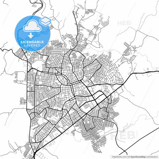 Layered PDF map of Sincelejo, Colombia