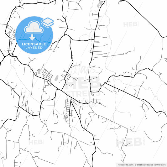 Layered PDF map of Novo Hamburgo, Brazil