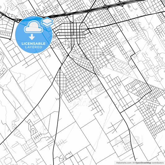 Layered PDF map of Pilar, Argentina