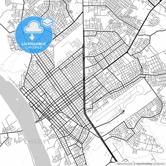 Layered PDF map of Imperatriz, Brazil