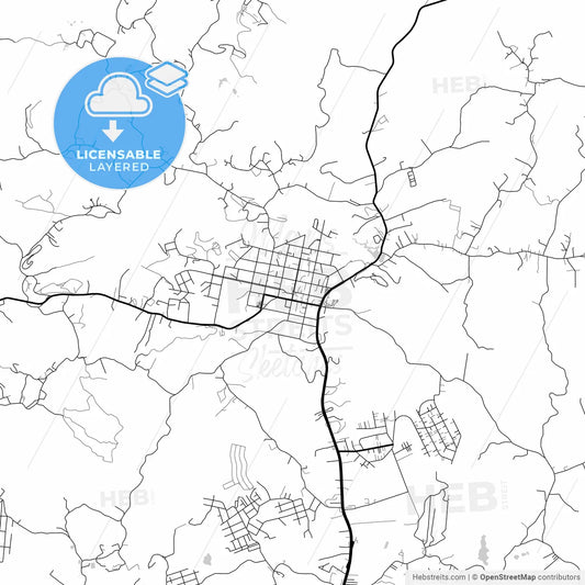 Layered PDF map of Colombo, Brazil