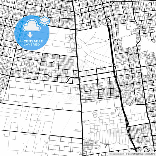 Layered PDF map of La Pintana, Chile