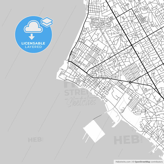 Layered PDF map of Cabimas, Venezuela
