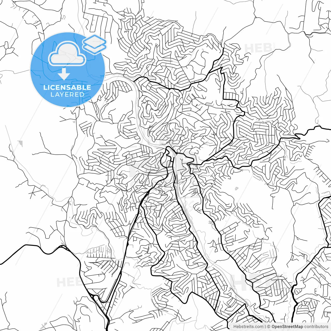 Layered PDF map of Francisco Morato, Brazil