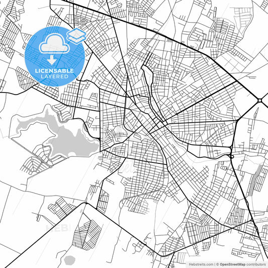 Layered PDF map of Arapiraca, Brazil