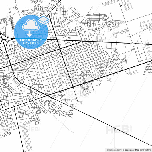 Layered PDF map of El Tigre, Venezuela